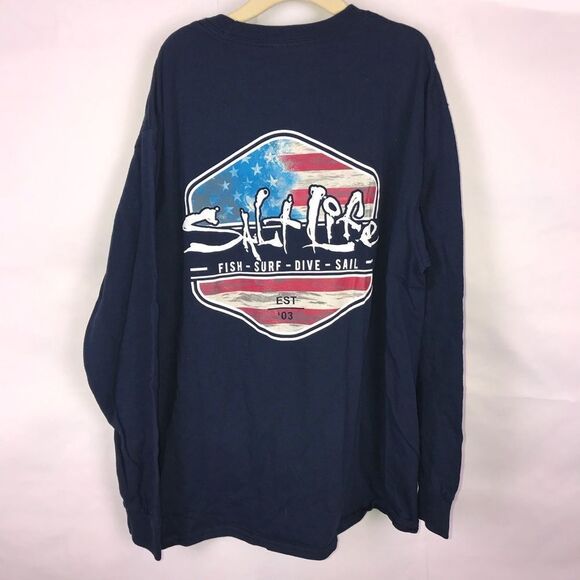 Salt Life Long Sleeve Graphic T-shirt - Picture 1 of 3